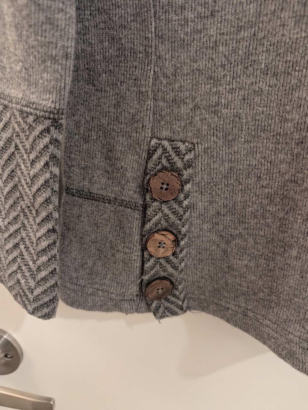 Gray Prana Lucia Cowl Neck Sweater - Picture 5 of 9